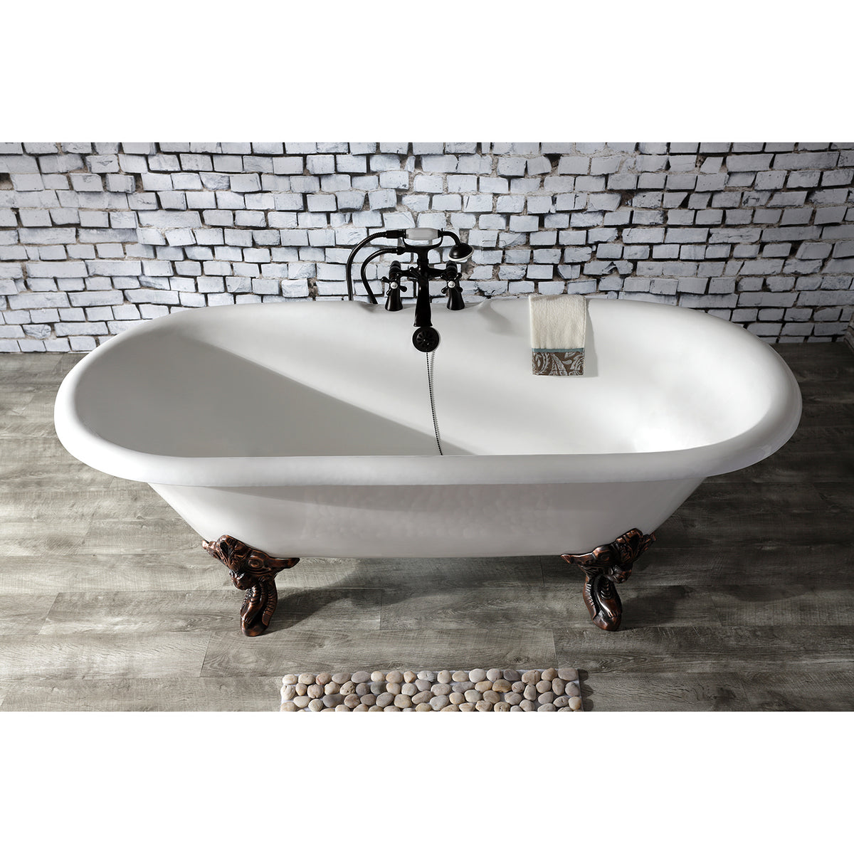 Kingston Clawfoot Tub Faucet with Hand Shower