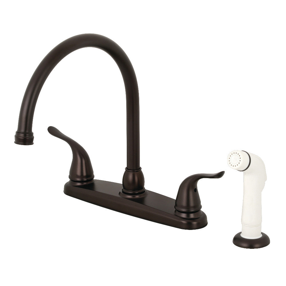 Kingston Brass KB798YL Yosemite 8-Inch Centerset Kitchen Faucet with Sprayer