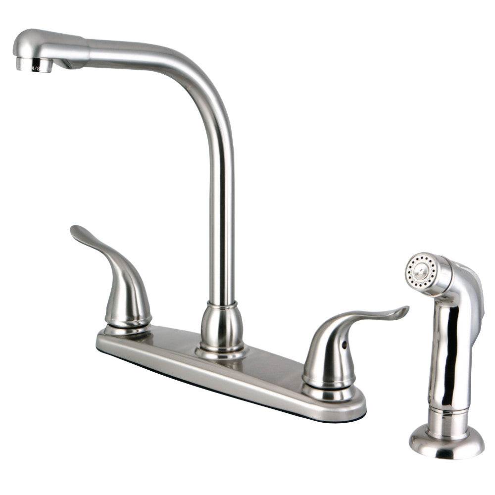Kingston Brass FB2751YLSP Yosemite 8-Inch Centerset Kitchen Faucet with Sprayer