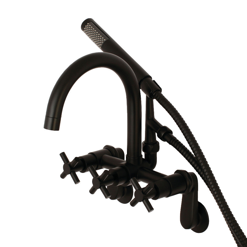 Aqua Vintage Concord 7-Inch Adjustable Wall Mount Tub Faucet