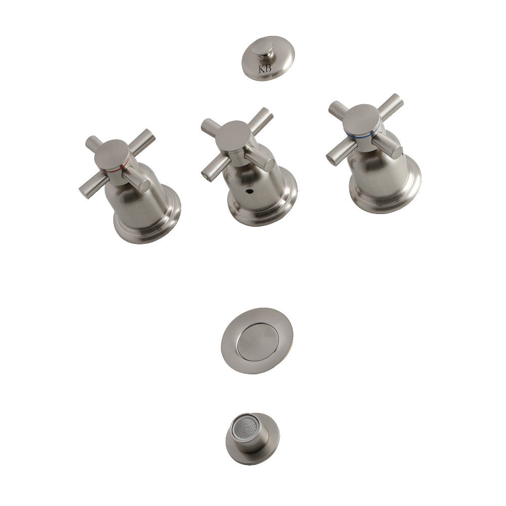 Kingston Brass Concord KB6321DX 3-Handle Bidet Faucet