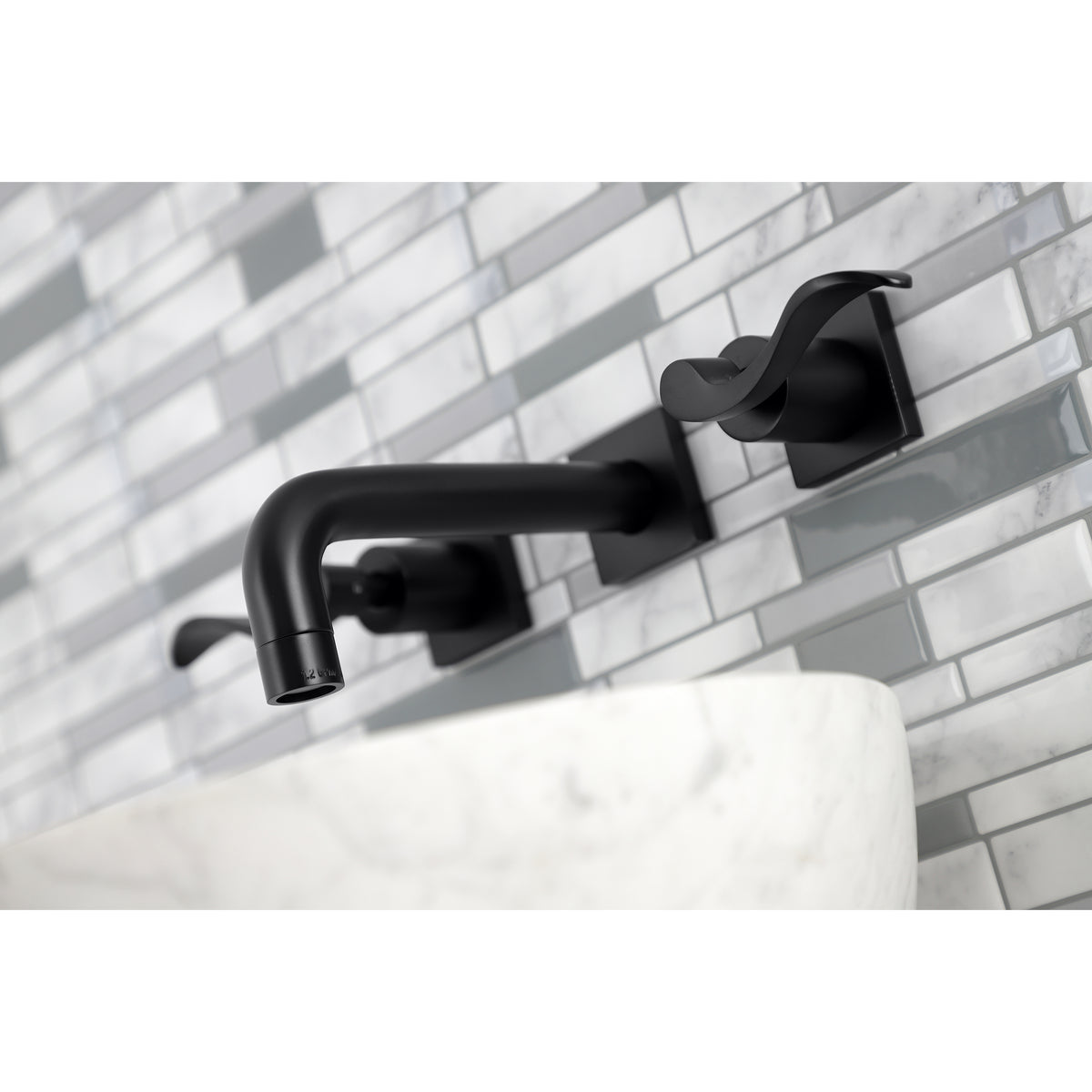 Kingston Brass KS6126DFL NuWave Two-Handle Wall Mount Bathroom Faucet