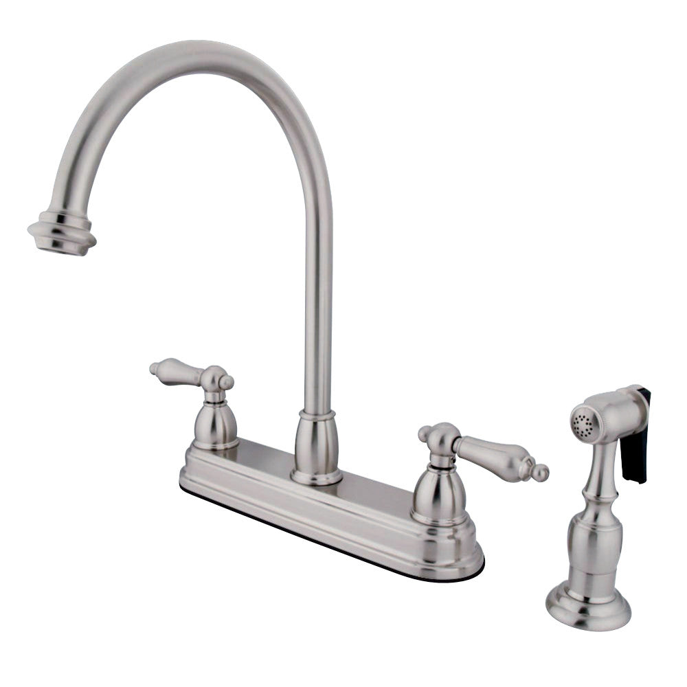 Kingston Brass KB3752ALBS Restoration 8-Inch Centerset Kitchen Faucet