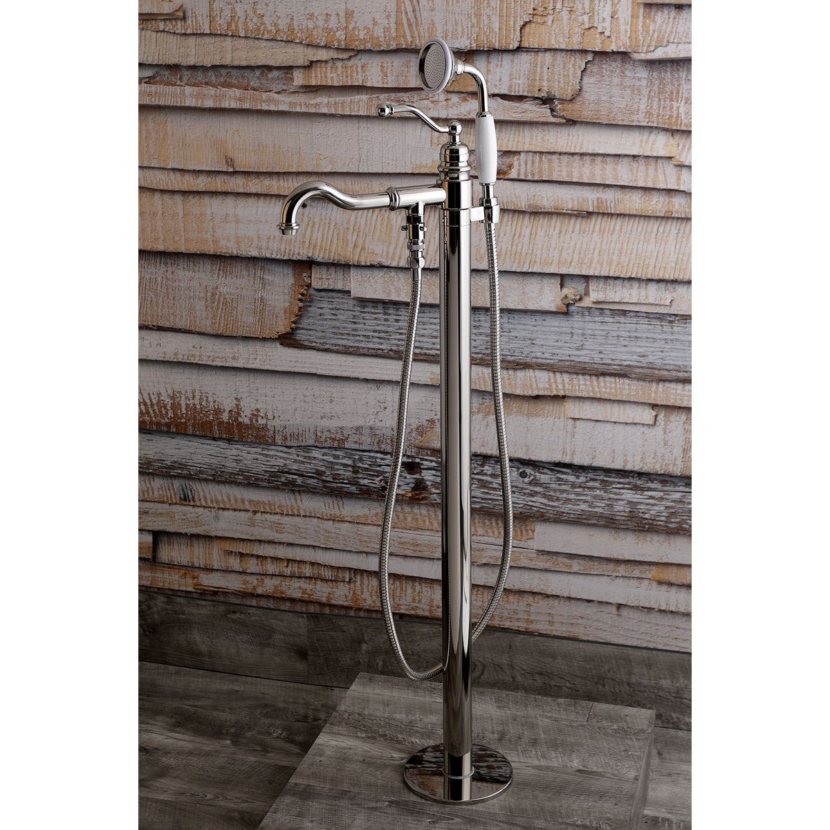 English Country Freestanding Tub Faucet with Hand Shower