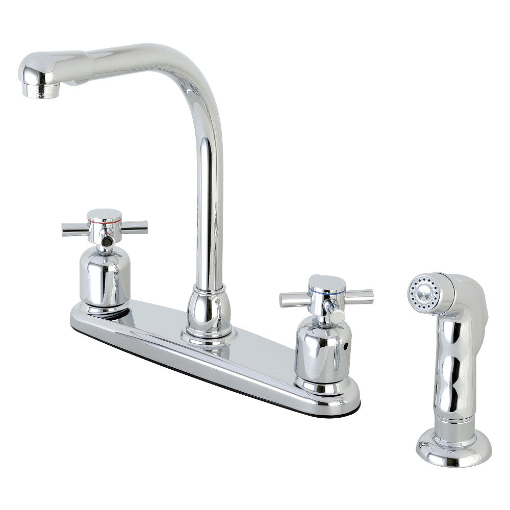 Kingston Brass FB758DXSP Concord 8-Inch Centerset Kitchen Faucet with Sprayer
