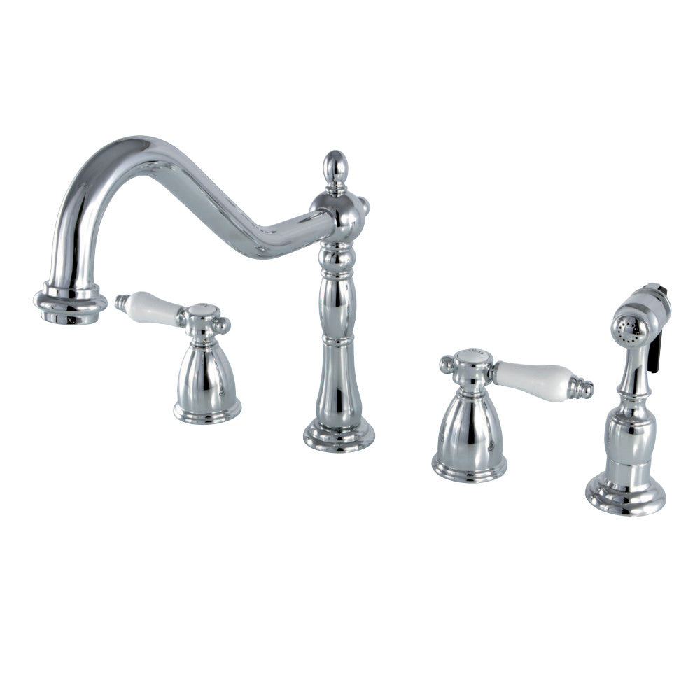 Kingston Brass KB1798BPLBS Widespread Kitchen Faucet