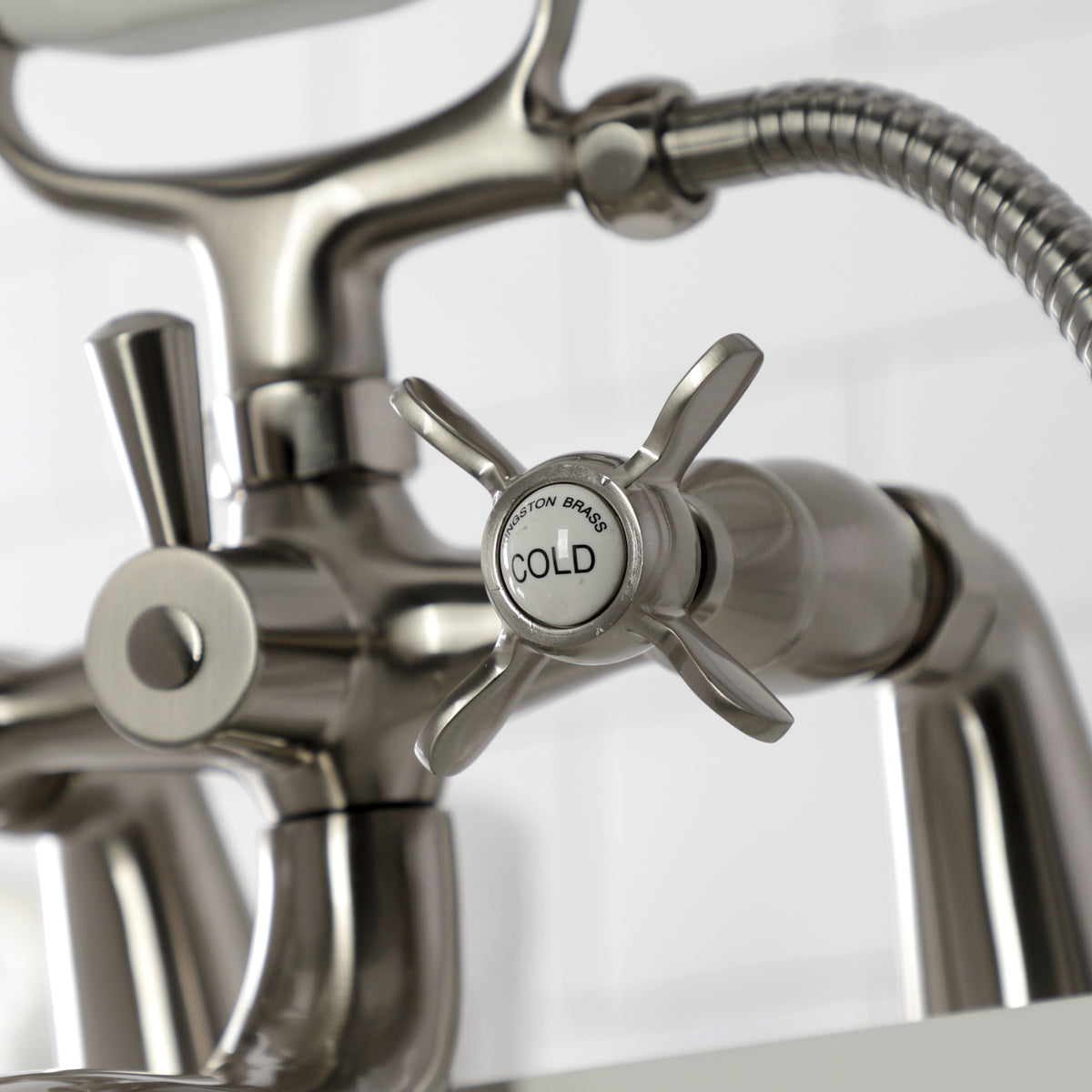 Essex Deck Mount Clawfoot Tub Faucet with Hand Shower