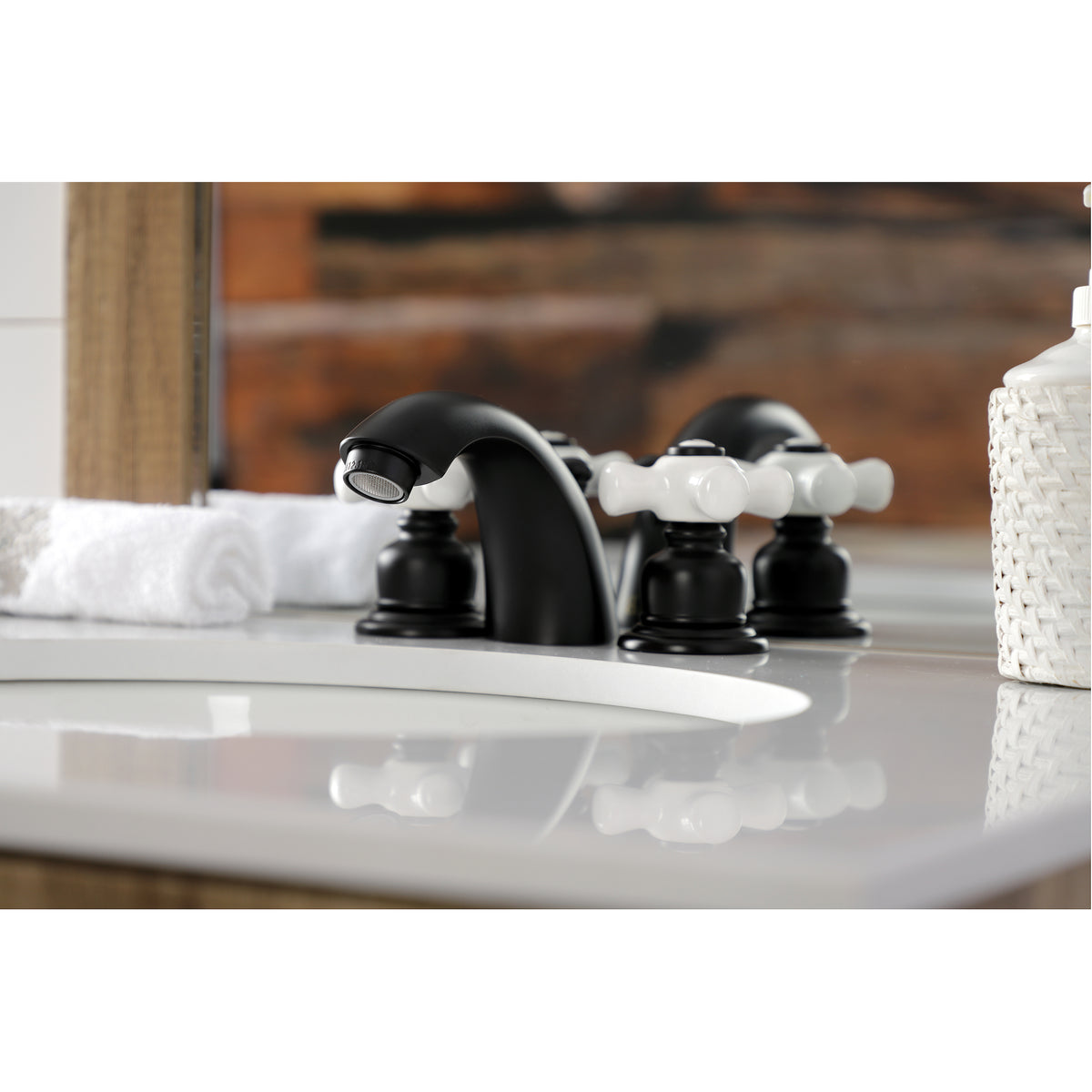 Kingston Brass KB955PX Victorian Mini-Widespread Bathroom Faucet