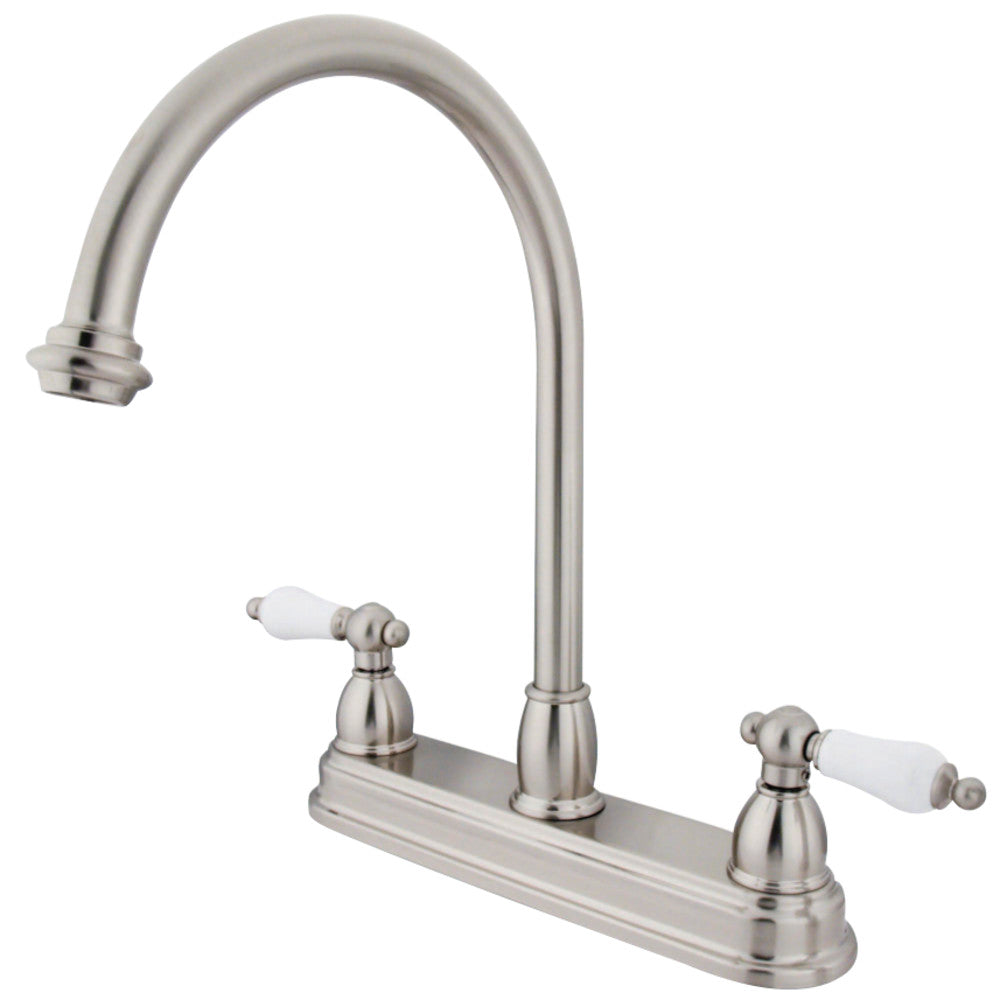 Kingston Brass KB3742PL Restoration Centerset Kitchen Faucet