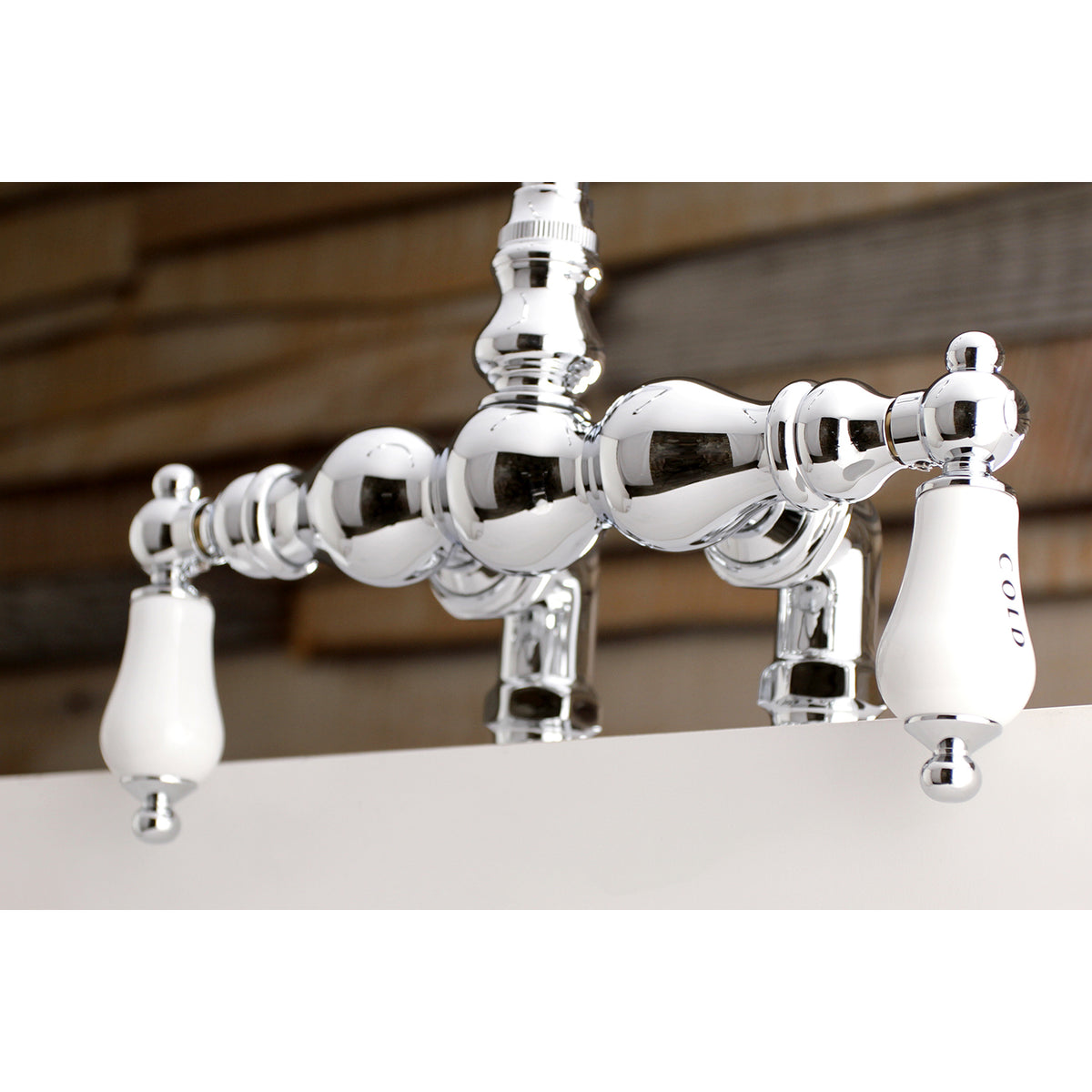 Auqa Vintage 3-3/8-Inch Deck Mount Tub Faucet