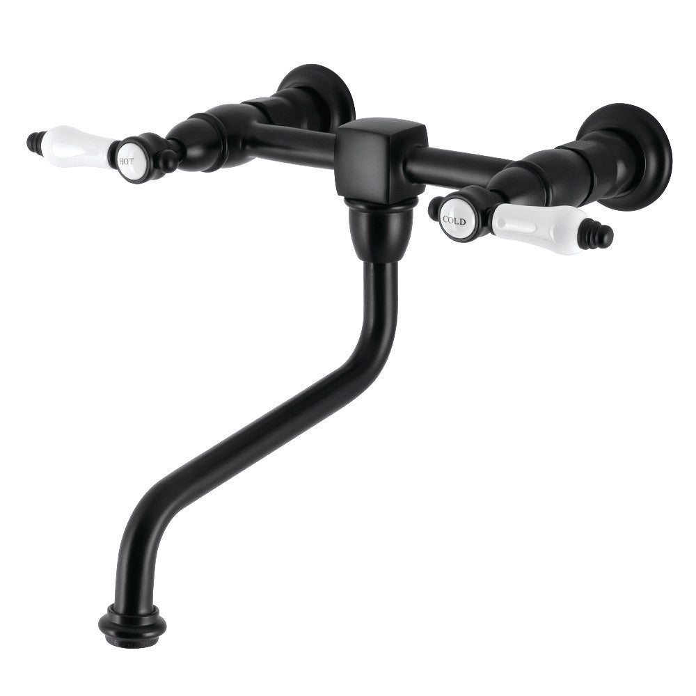 Kingston Brass KS1218BPL Bel-Air Wall Mount Bathroom Faucet