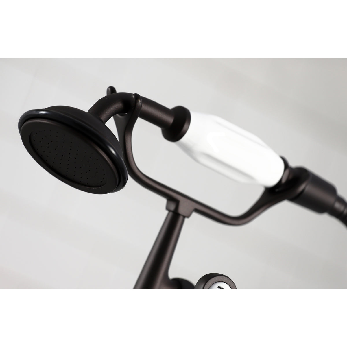 Vintage 7-Inch Deck Mount Tub Faucet with Hand Shower