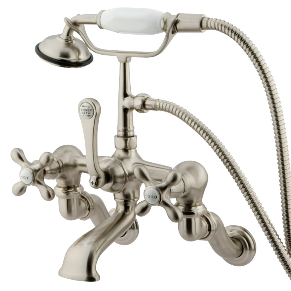 Vintage Wall Mount Clawfoot Tub Faucet with Hand Shower