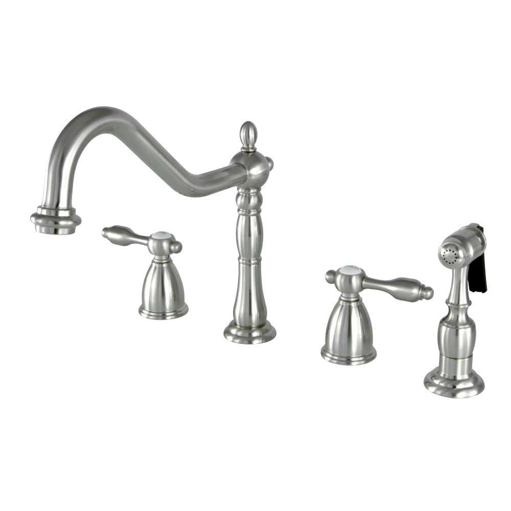 Kingston Brass KB1795TALBS Widespread Kitchen Faucet
