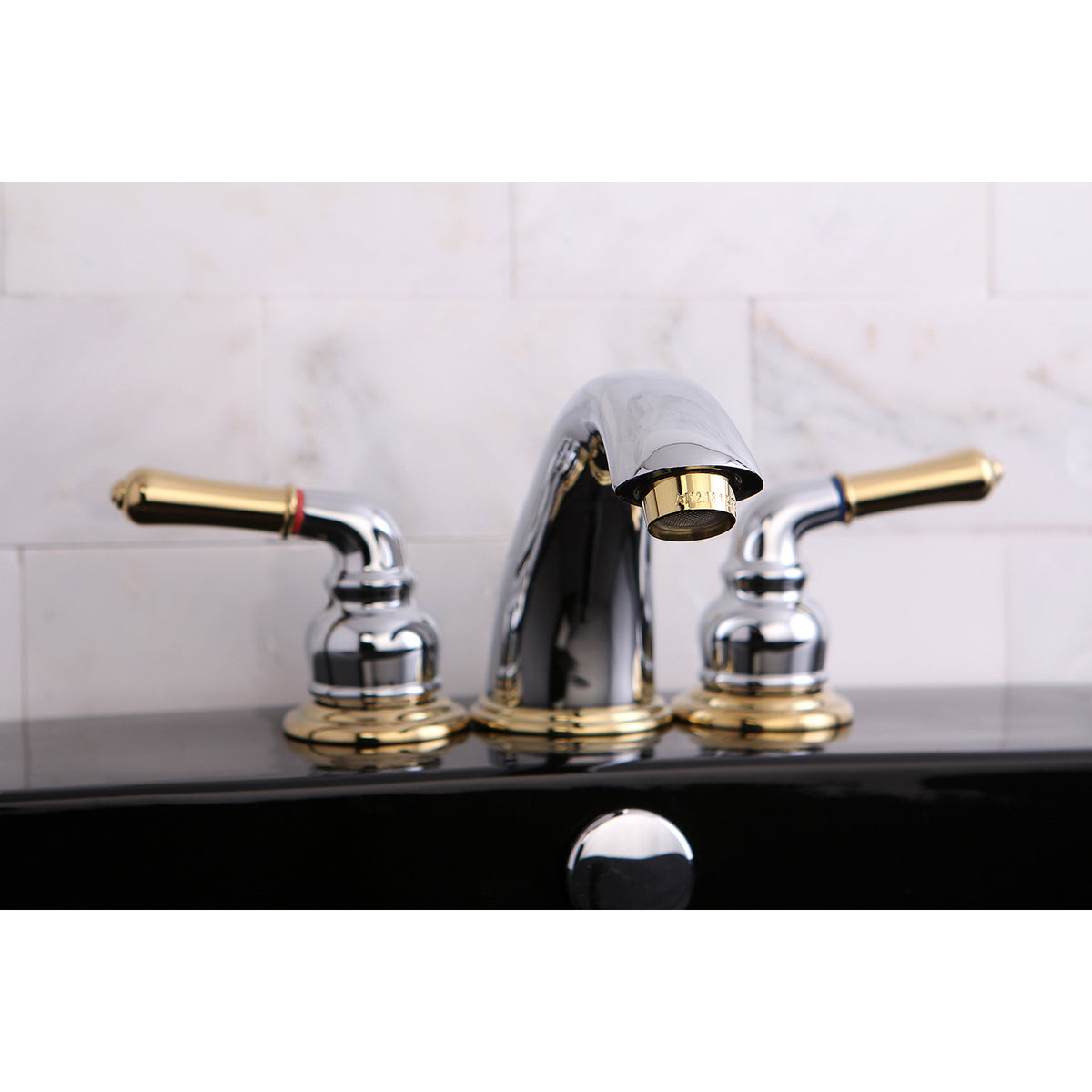 Kingston Brass KB963 Magellan Widespread Bathroom Faucet with Retail Pop-Up