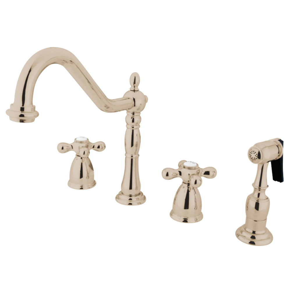 Kingston Brass KB1793AXBS Widespread Kitchen Faucet