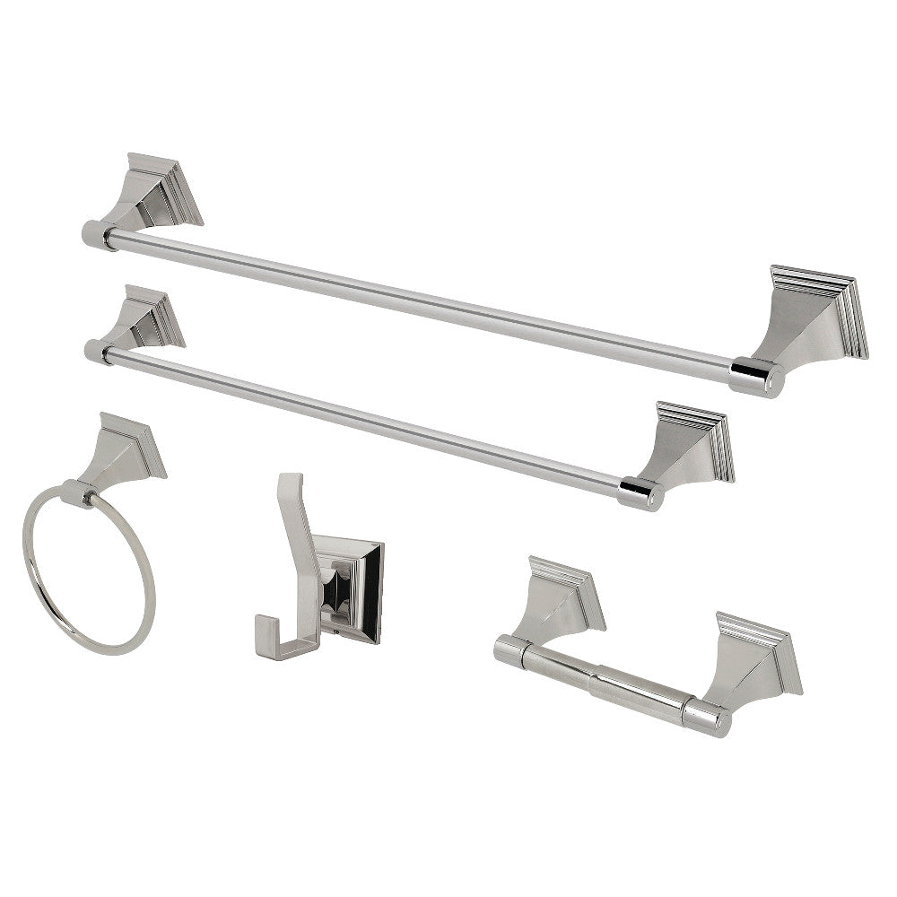 Kingston Brass Monarch 5-Piece Bathroom Accessory Set