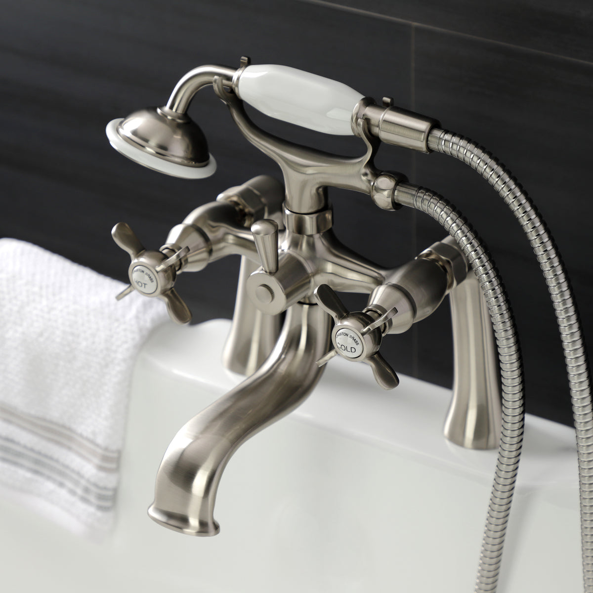 Essex Deck Mount Clawfoot Tub Faucet with Hand Shower