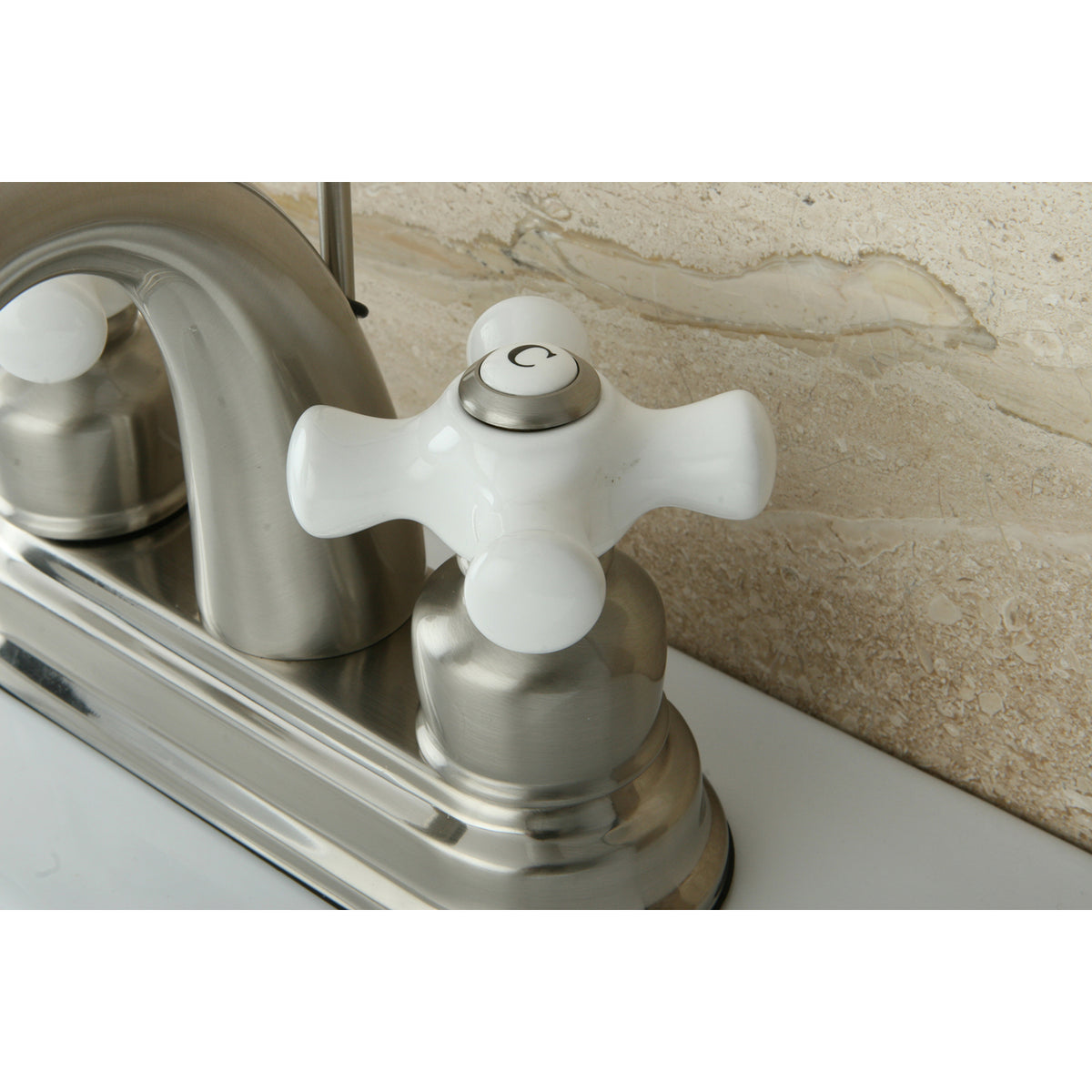 Kingston Brass KB5613PX Restoration 4 in. Centerset Bathroom Faucet