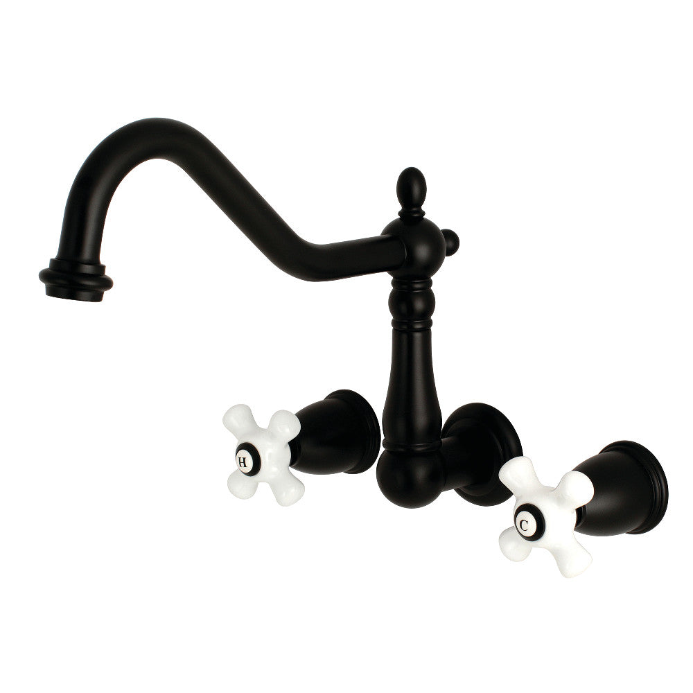 Kingston Brass KS1288PX Heritage Wall Mount Kitchen Faucet