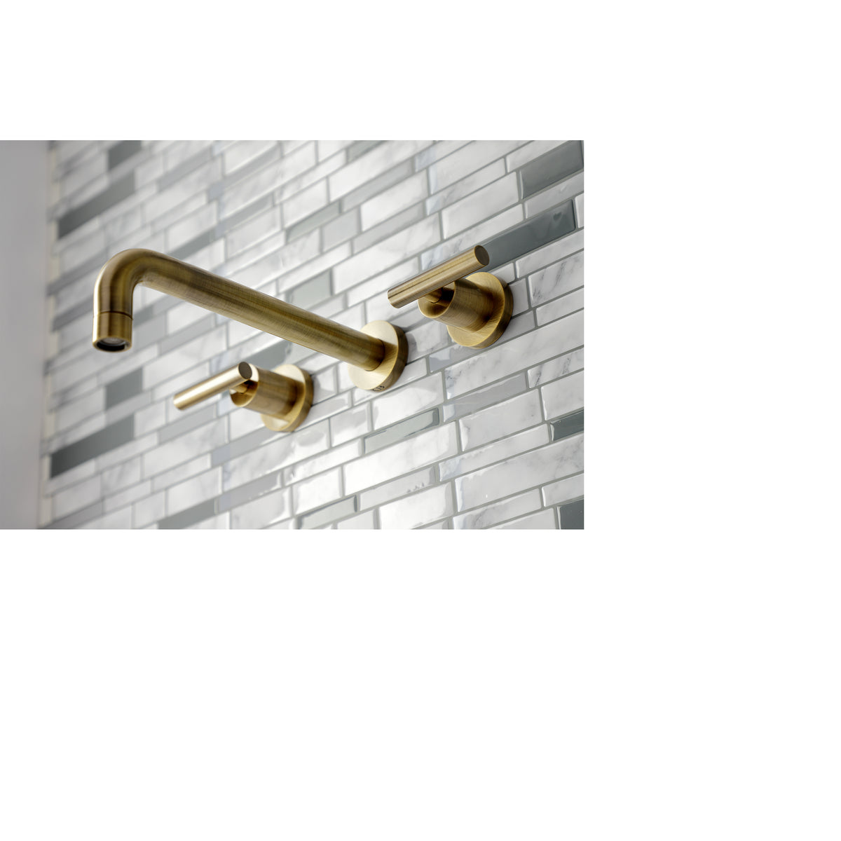 Manhattan Two-Handle Wall Mount Tub Faucet