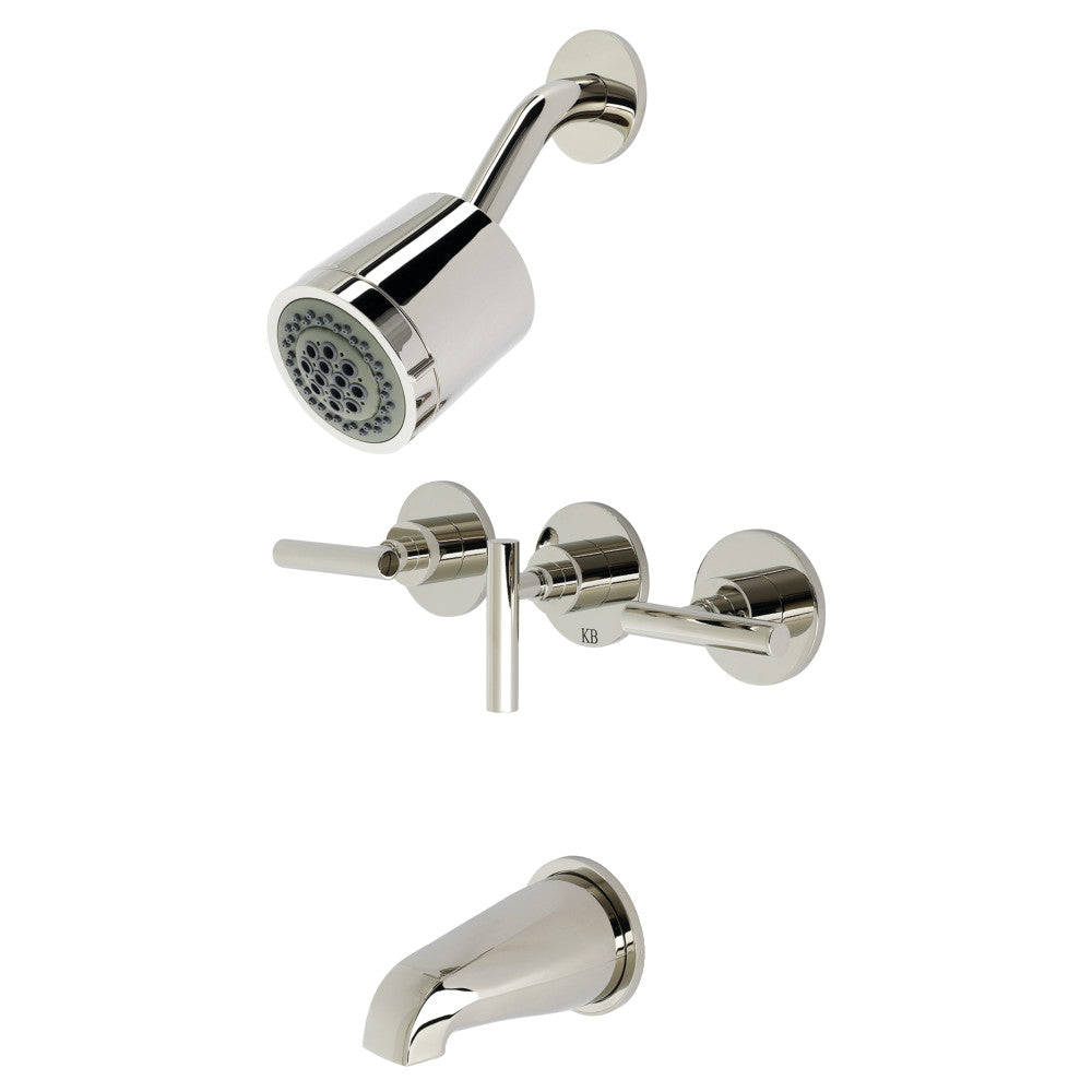Manhattan Three-Handle Tub and Shower Faucet