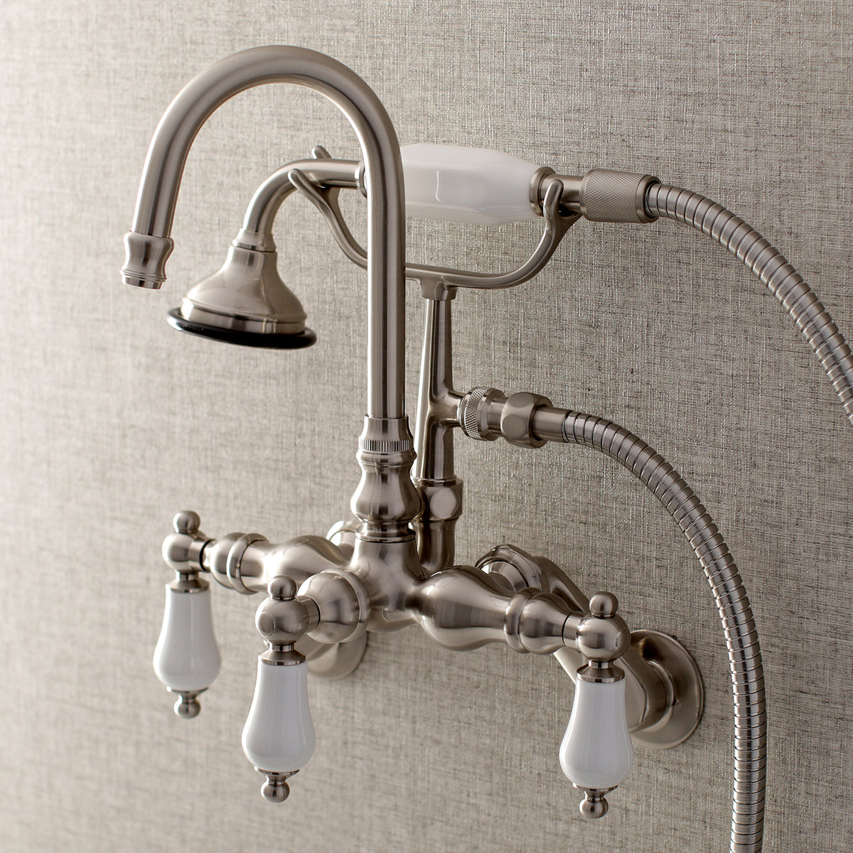 Aqua Vintage Wall Mount Clawfoot Tub Faucets