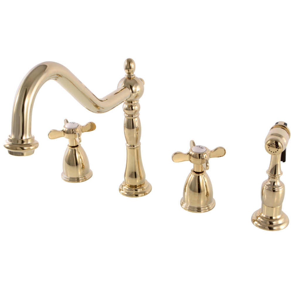Kingston Brass KB1792BEXBS Widespread Kitchen Faucet