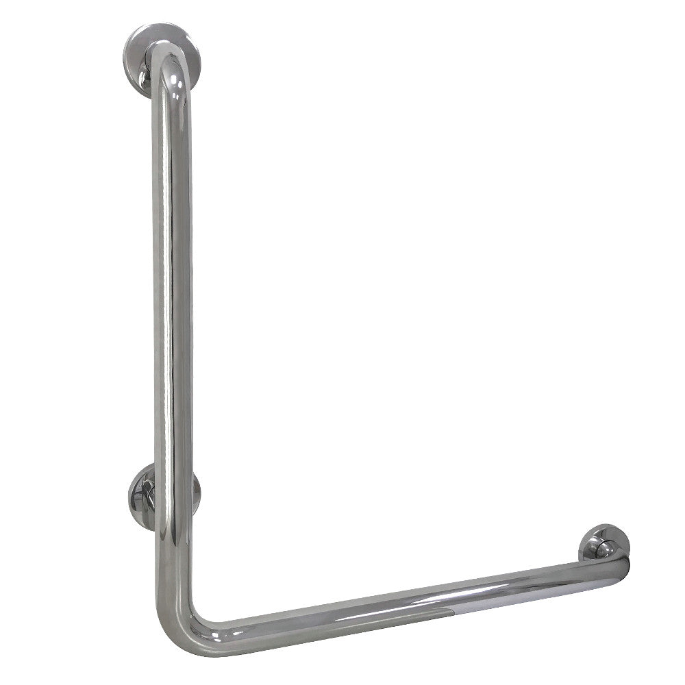 Kingston Brass 24&quot;x 24&quot; L-Shaped Grab Bar - Right Hand, Mirror