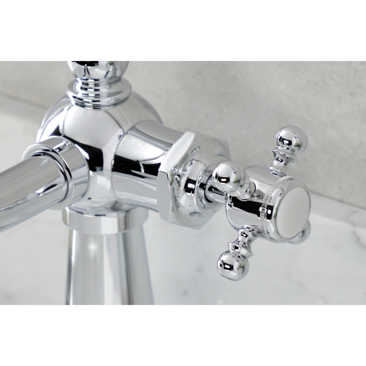 Kingston Brass KSD154BXPB Nautical Single-Handle Bathroom Faucet with Push Pop-Up