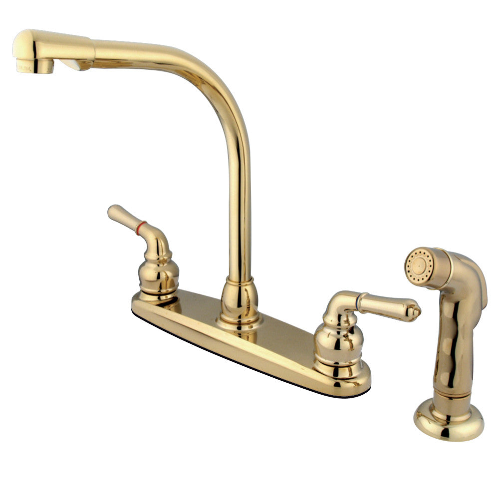 Kingston Brass KB758SP Magellan Centerset Kitchen Faucet