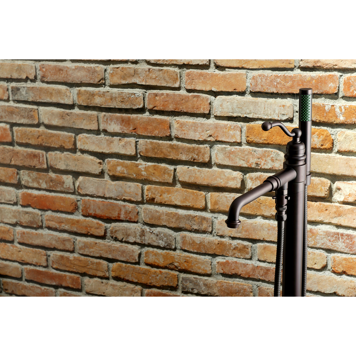 English Country Freestanding Tub Faucet with Hand Shower