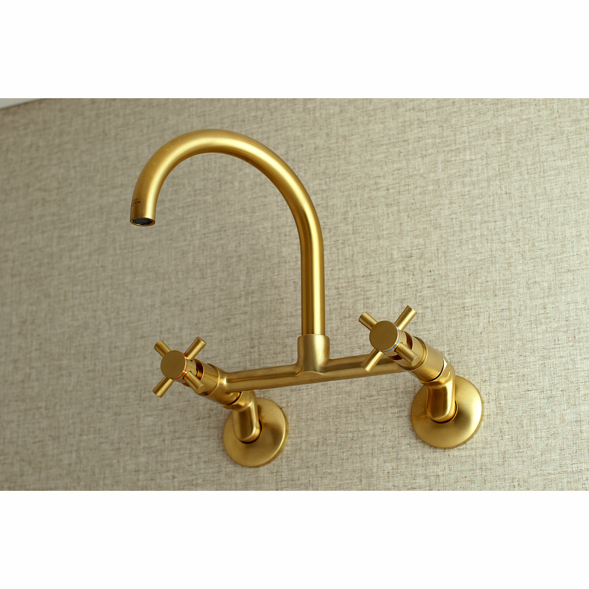 Kingston Brass KS414ORB Concord 8-Inch Adjustable Center Wall Mount Kitchen Faucet