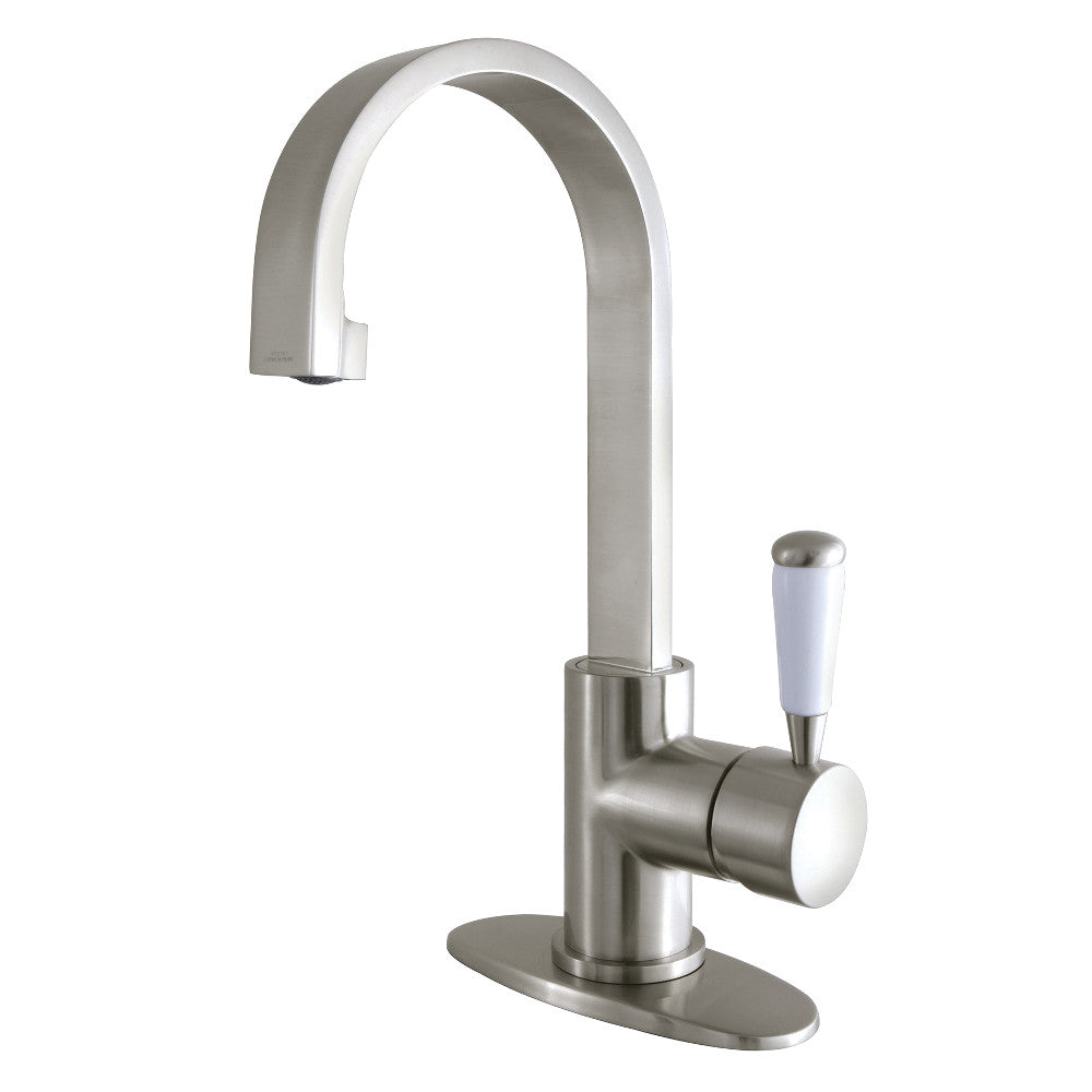 Fauceture LS8218DPL Paris Single-Handle Bathroom Faucet with Deck Plate &amp; Drain