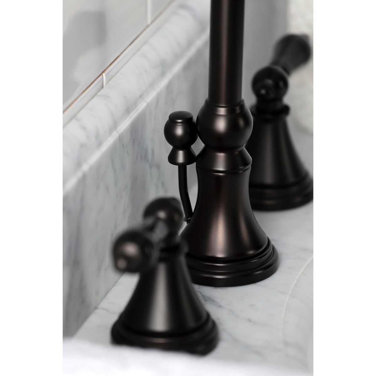 Kingston Brass KS2982PKL Duchess Widespread Bathroom Faucet with Brass Pop-Up