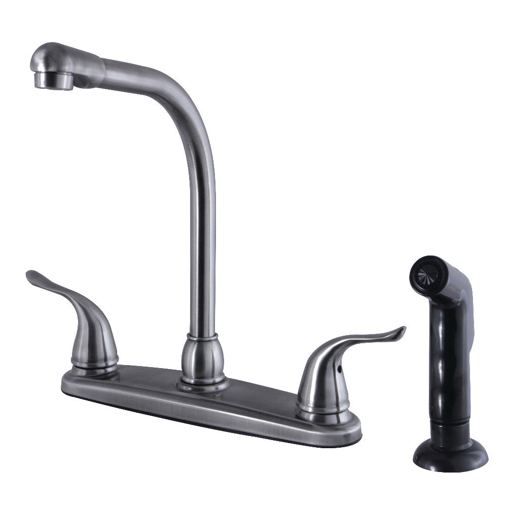 Kingston Brass FB2751YLSP Yosemite 8-Inch Centerset Kitchen Faucet with Sprayer