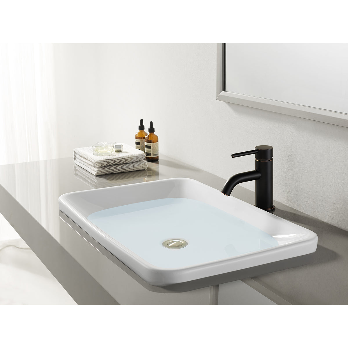 Fauceture LS8227DL Concord Single-Handle Bathroom Faucet with Push Pop-Up