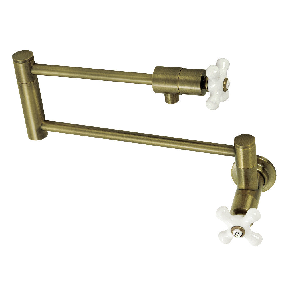 Kingston Brass KS4101PX Metropolitan Wall Mount Pot Filler