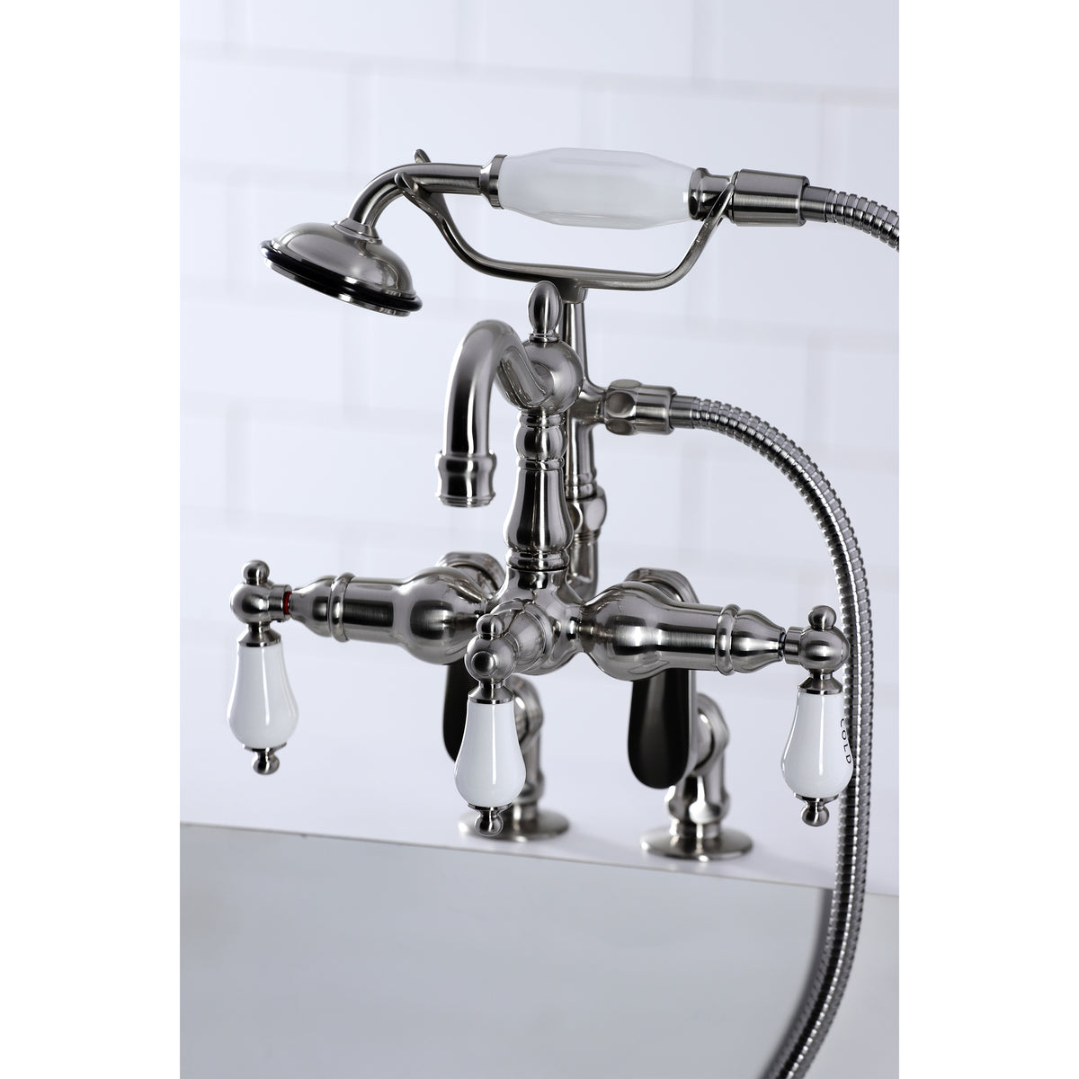 Vintage Clawfoot Tub Faucet with Hand Shower