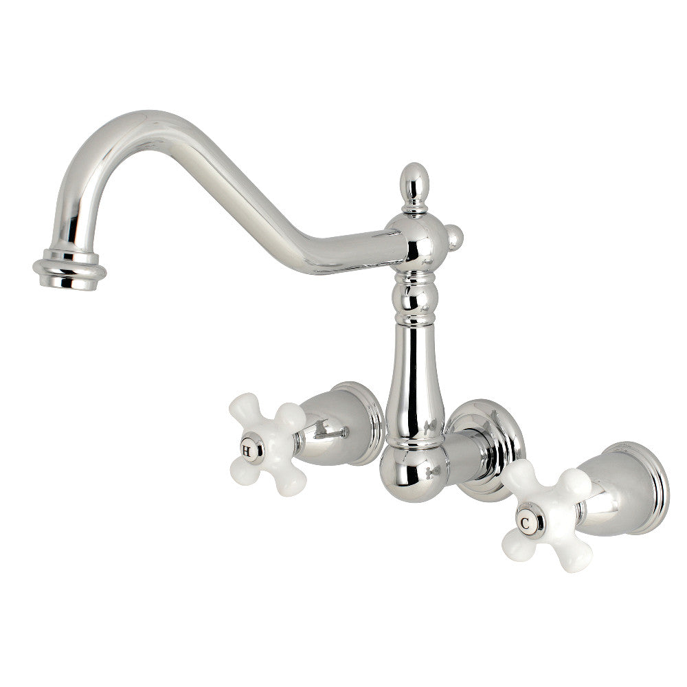 Kingston Brass KS1288PX Heritage Wall Mount Kitchen Faucet