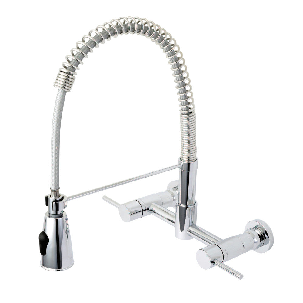 Gourmetier GS8281DL Concord 2-Handle Wall Mount Pull-Down Kitchen Faucet