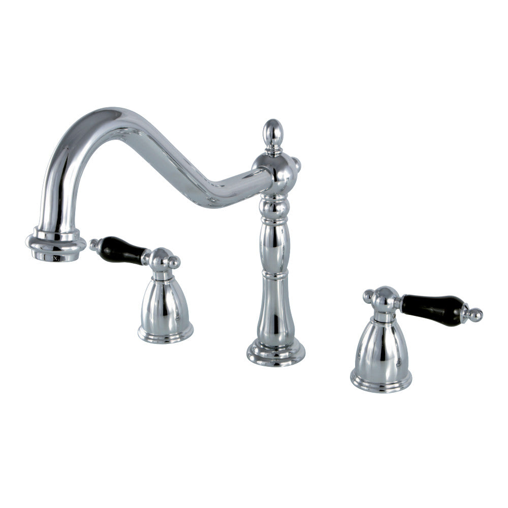 Kingston Brass KB1795PKLLS Widespread Kitchen Faucet
