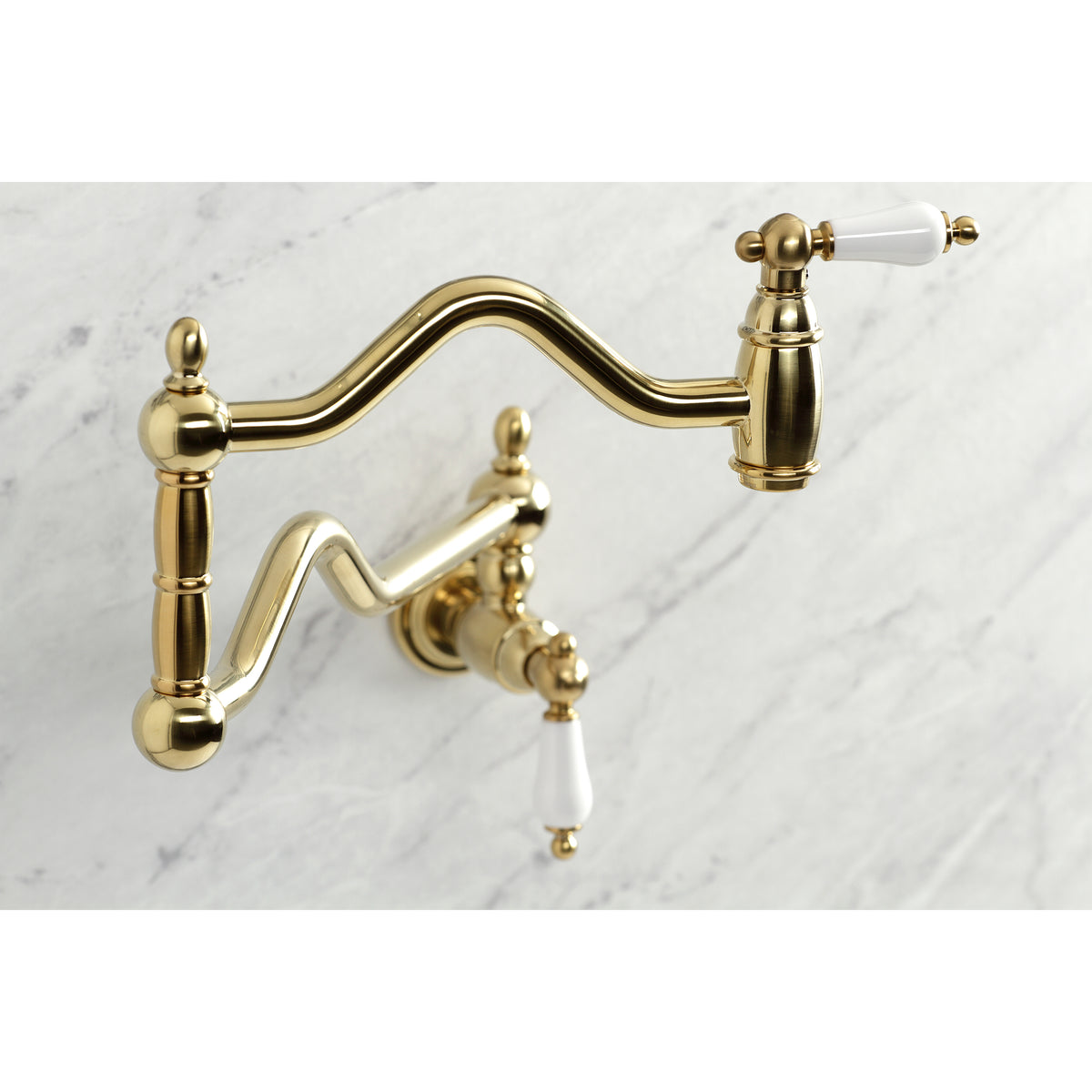 Kingston Brass KS2102PL Heritage Wall Mount Pot Filler