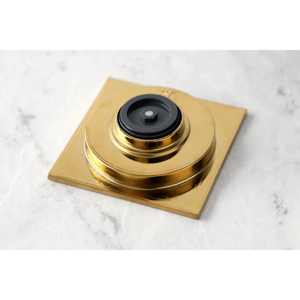 Kingston Brass Watercourse Floral 4&quot; Square Grid Shower Drain
