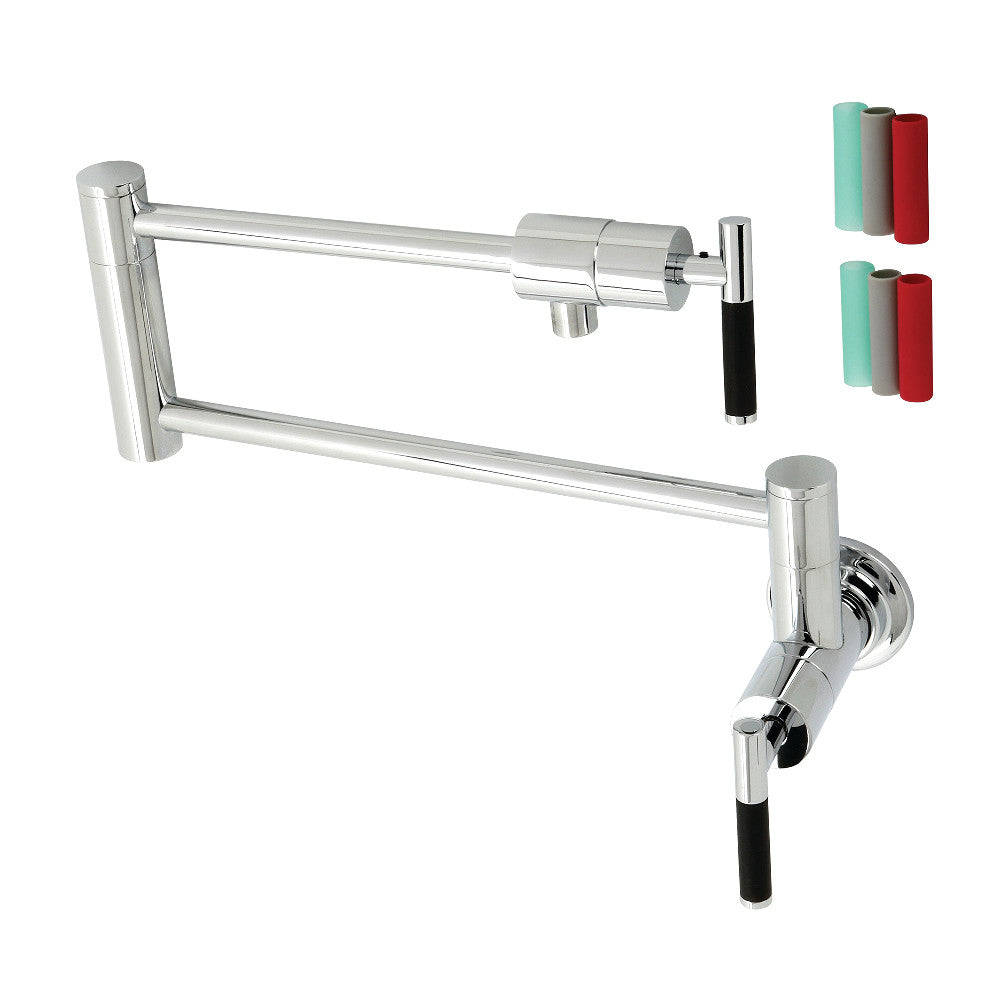 Kingston Brass KS4102CKL Kaiser Wall Mount Pot Filler Faucet