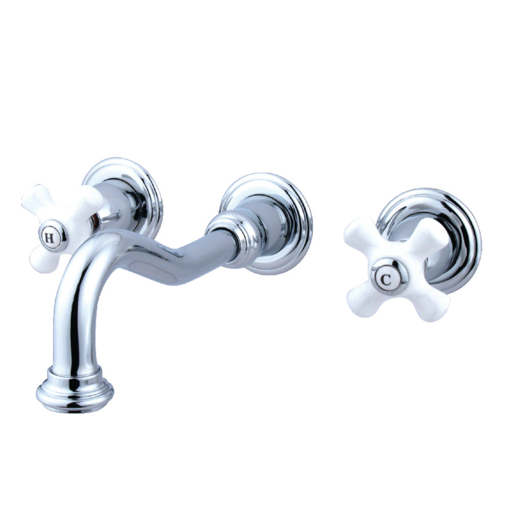 Kingston Brass KS3120PX Vintage 2-Handle Wall Mount Bathroom Faucet