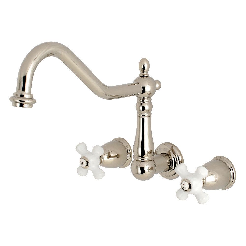 Kingston Brass KS1288PX Heritage Wall Mount Kitchen Faucet
