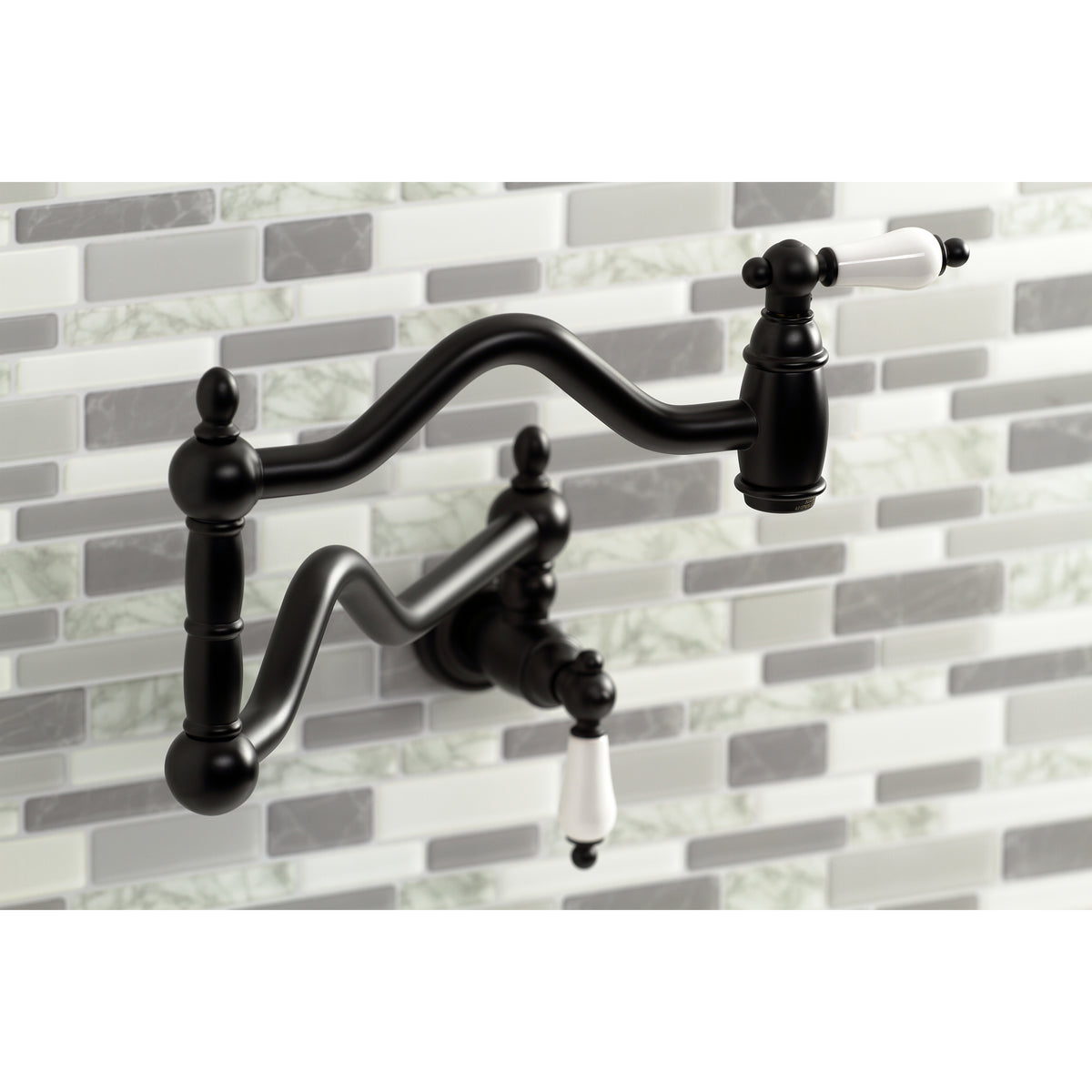 Kingston Brass KS2102PL Heritage Wall Mount Pot Filler