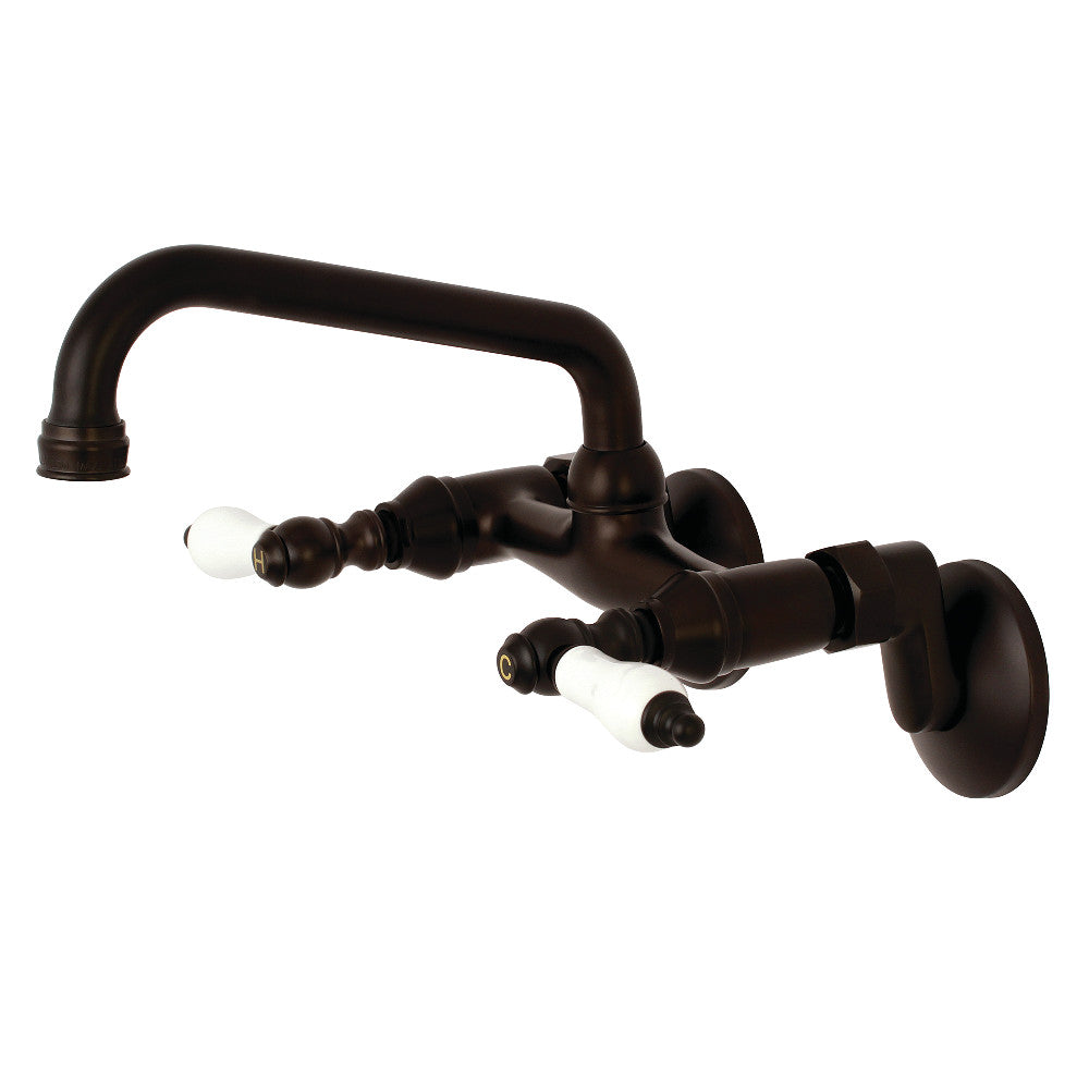 Kingston Brass KS513ORB Kingston Two Handle Wall Mount Kitchen Faucet