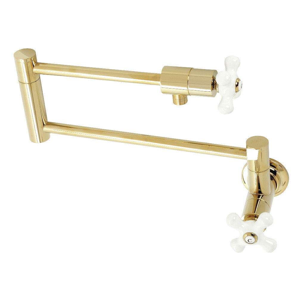 Kingston Brass KS4101PX Metropolitan Wall Mount Pot Filler